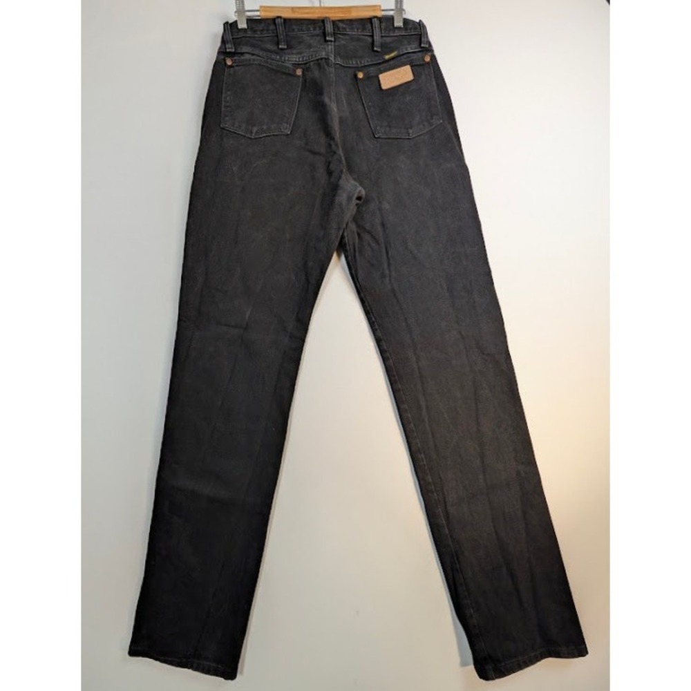 Wrangler Jeans Men's 33x38 Black 13MWZWK Original Cowboy Cut High Rise Cotton